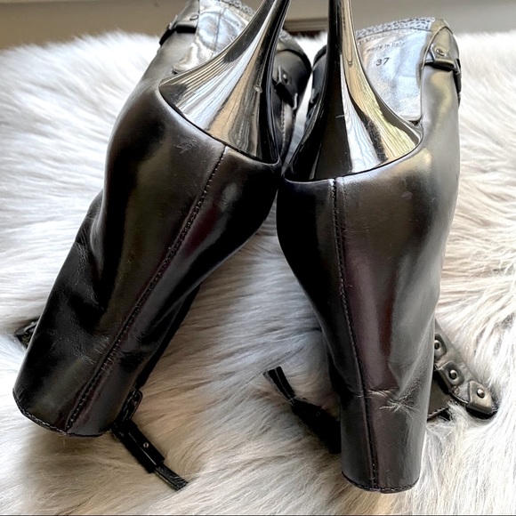 Burberry Leather Ankle Boots Booties - Picture 6 of 13